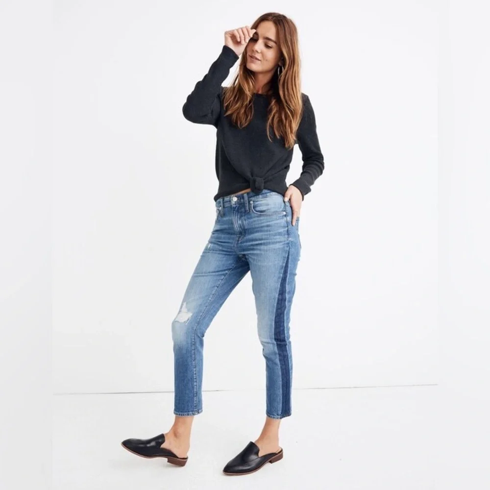 • Madewell • The High-Rise Slim Boyjean in Raebrook Wash: Eco Edition - Picture 4 of 12